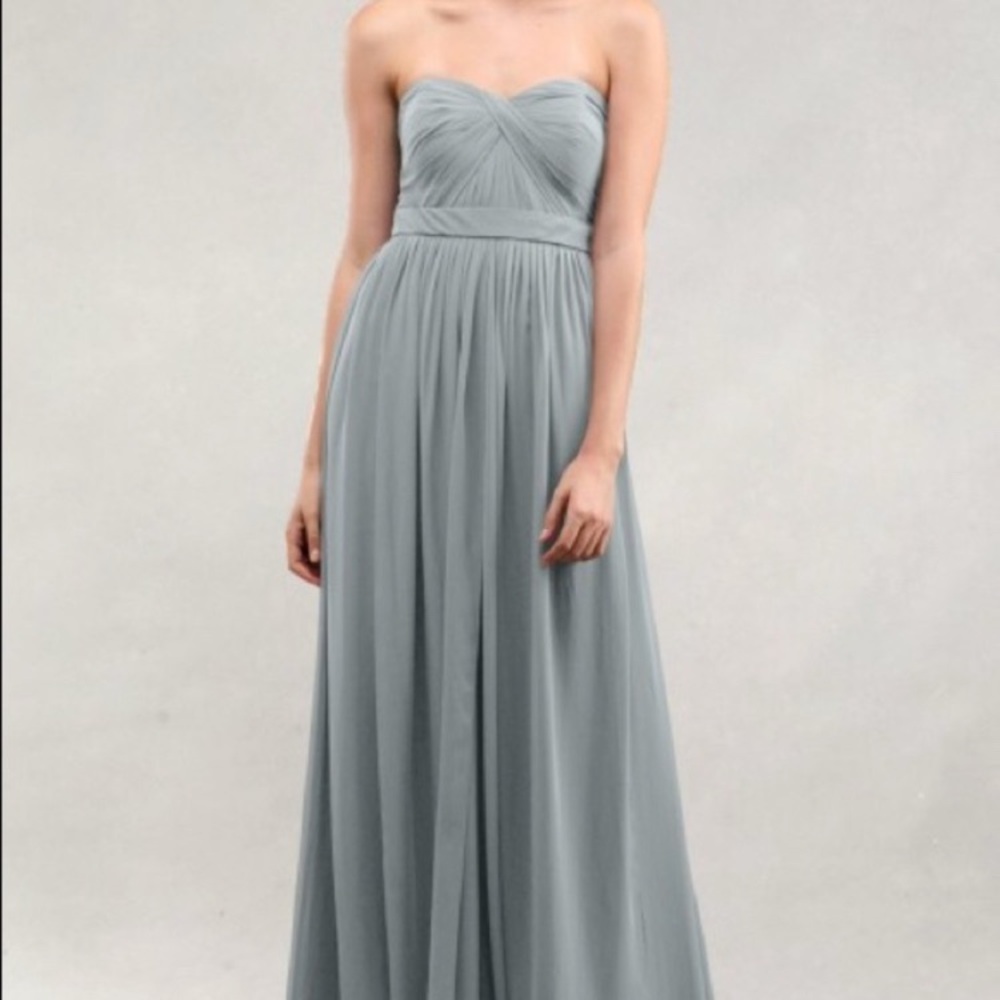 Aiden Jenny Yoo Bridesmaid Dress Mineral (light gray)